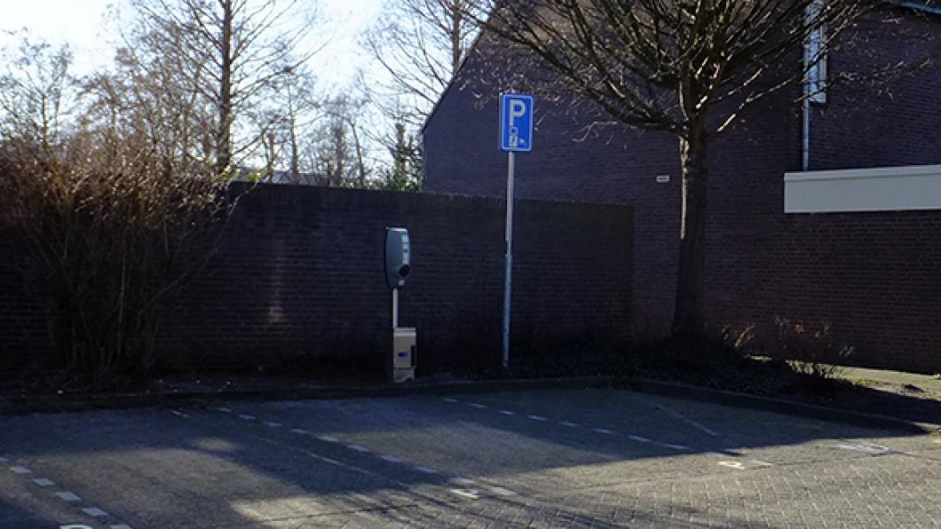Parkeerplaats voor elektrische auto's Parkeerplaats voor elektrische auto's