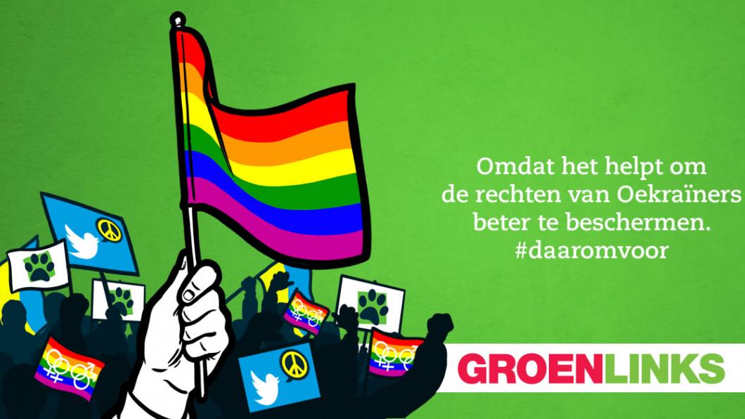 Omdat het helpt om de rechten van Oekraïners beter te beschermen. #daaromvoor