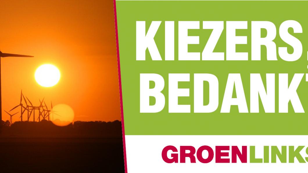 Kiezers bedankt! Kiezers bedankt!