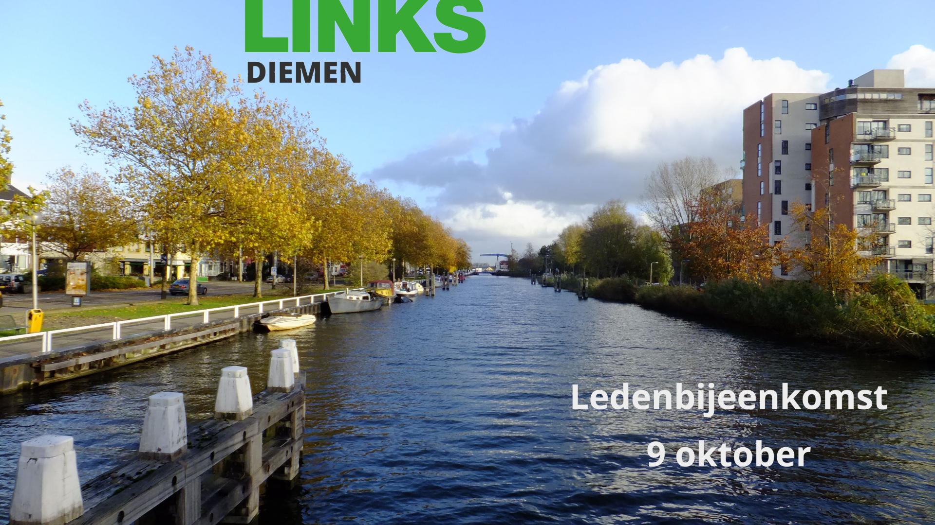 Ledenbijeenkomst op 9 oktober